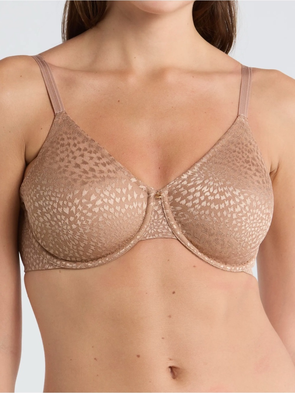 Chantelle Nude 40D C Magnifique Seamless Underwire minimizer bra “coffee latte”